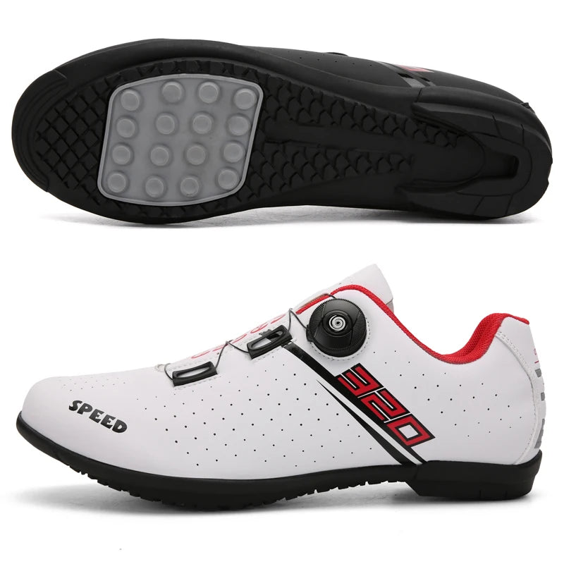 Sapatilhas de Ciclismo Novas para Homem, Auto-Bloqueantes, para Corrida de Estrada, Sapatilhas de Treino sem Bloqueio, Sapatilhas de Ciclismo para Mulher com Encaixes SPD