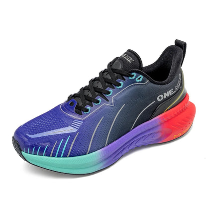 ONEMIX Nouvelles chaussures de course à amorti pour hommes, adaptées aux coureurs intensifs, à lacets, sportives, pour femmes, antidérapantes, d'extérieur, athlétiques, baskets pour hommes
