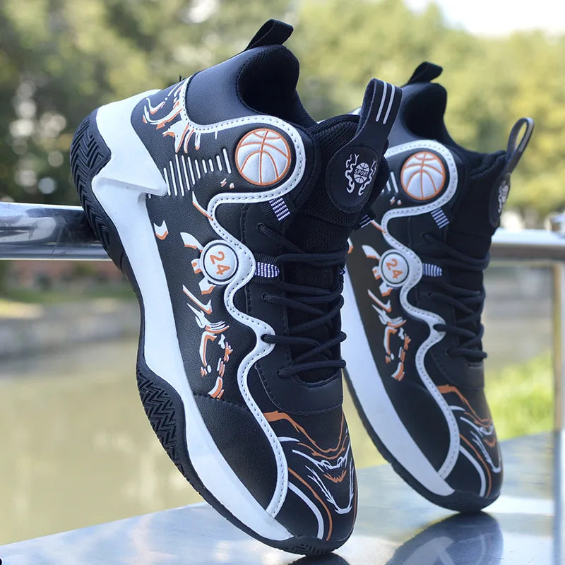 Verkauf von Basketballschuhen für Herren, High-Top-Sportschuhe für Outdoor, gepolstert, Herren-Sportschuhe, bequeme weiße Sneaker, Zapatillas