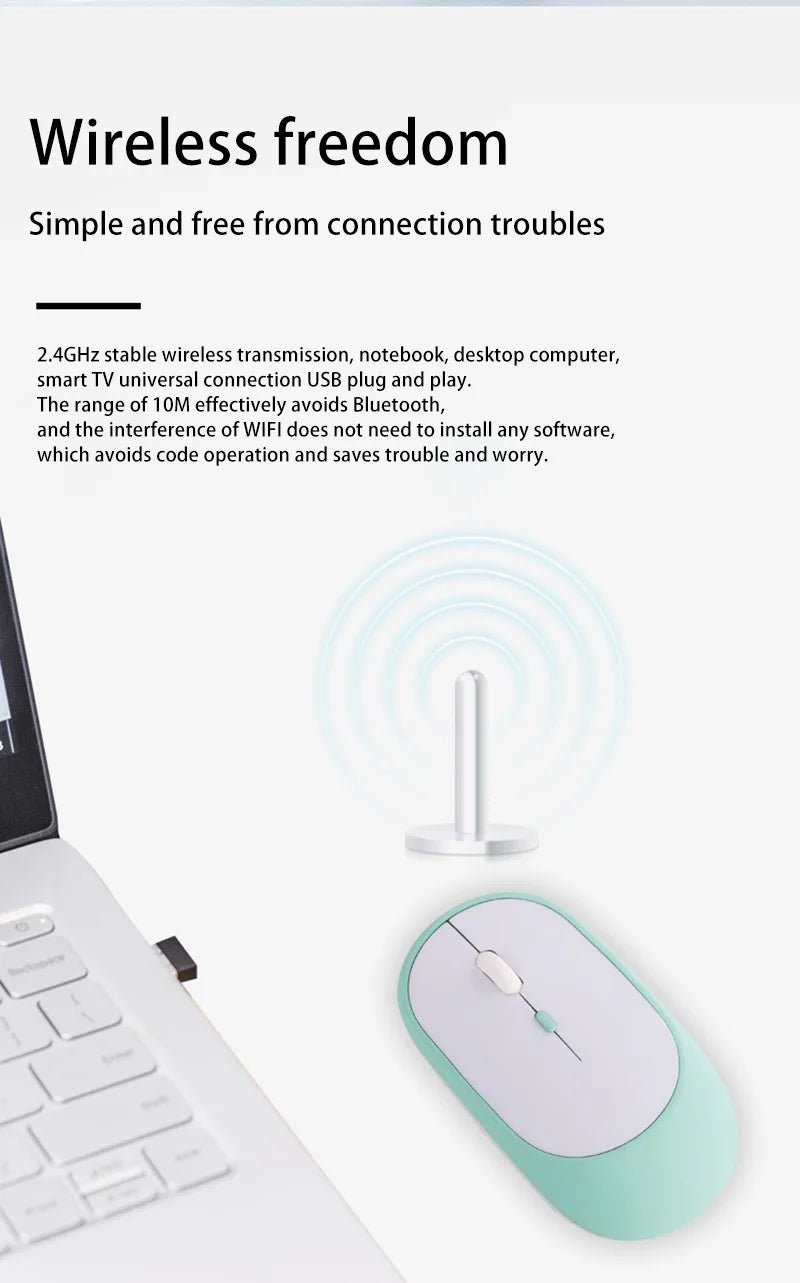 Lenovo trådløs mus USB genopladelig ergonomisk justerbar DPI kontor lydløs 2.4G Bluetooth optisk elektrisk mus gaming kontor