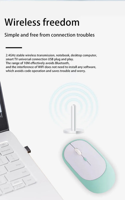 Lenovo trådløs mus USB genopladelig ergonomisk justerbar DPI kontor lydløs 2.4G Bluetooth optisk elektrisk mus gaming kontor