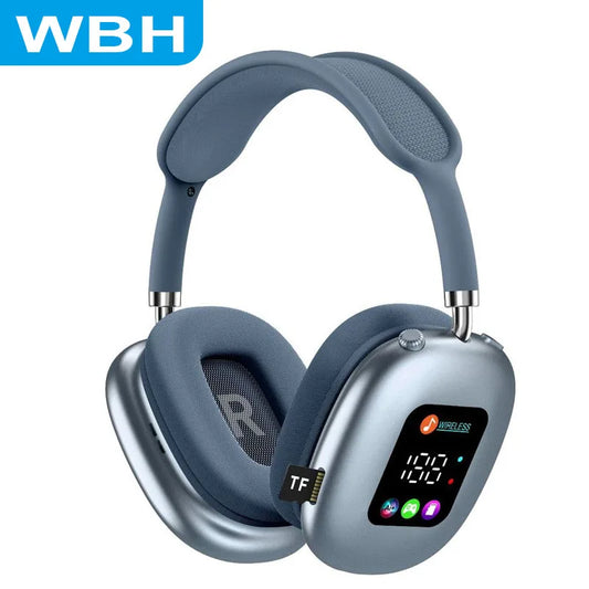 MAX600 Wireless Bluetooth 5.3 Head-Mounted Headset with Digital Display, Card Reader, Bone Conduction Neckband Headphones with Noise Cancelling