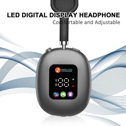 MAX600 Model New Wireless Active Noise Cancelling Headphones Hybrid Wireless Headphone With Touch Control LED Screen 2026 Hot