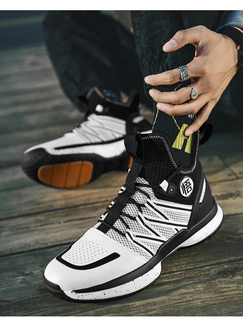 2024 New Dragon B Style Orange Mens Basketball Shoes Size 38-44 Air Cushioning Sport Sneakers Mesh Breathable Training Shoes