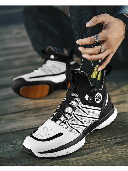 2024 New Dragon B Style Orange Mens Basketball Shoes Size 38-44 Air Cushioning Sport Sneakers Mesh Breathable Training Shoes