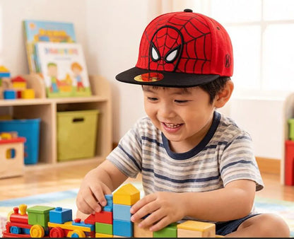 2026 HotAnime Cartoon Spiderman Hats for Kids Toddler  Baseball Cap Spring Snapback Hip Hop Adjustable Caps