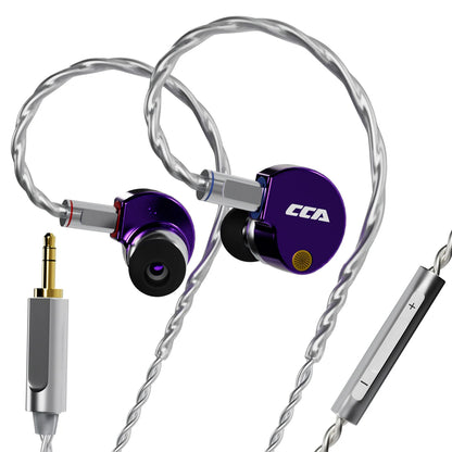 CCA Phoenix HiFi Wired Earphones Metal Alloy In-Ear Headphones with 10mm Dual Magnetic Dynamic Driver for Gaming & Music