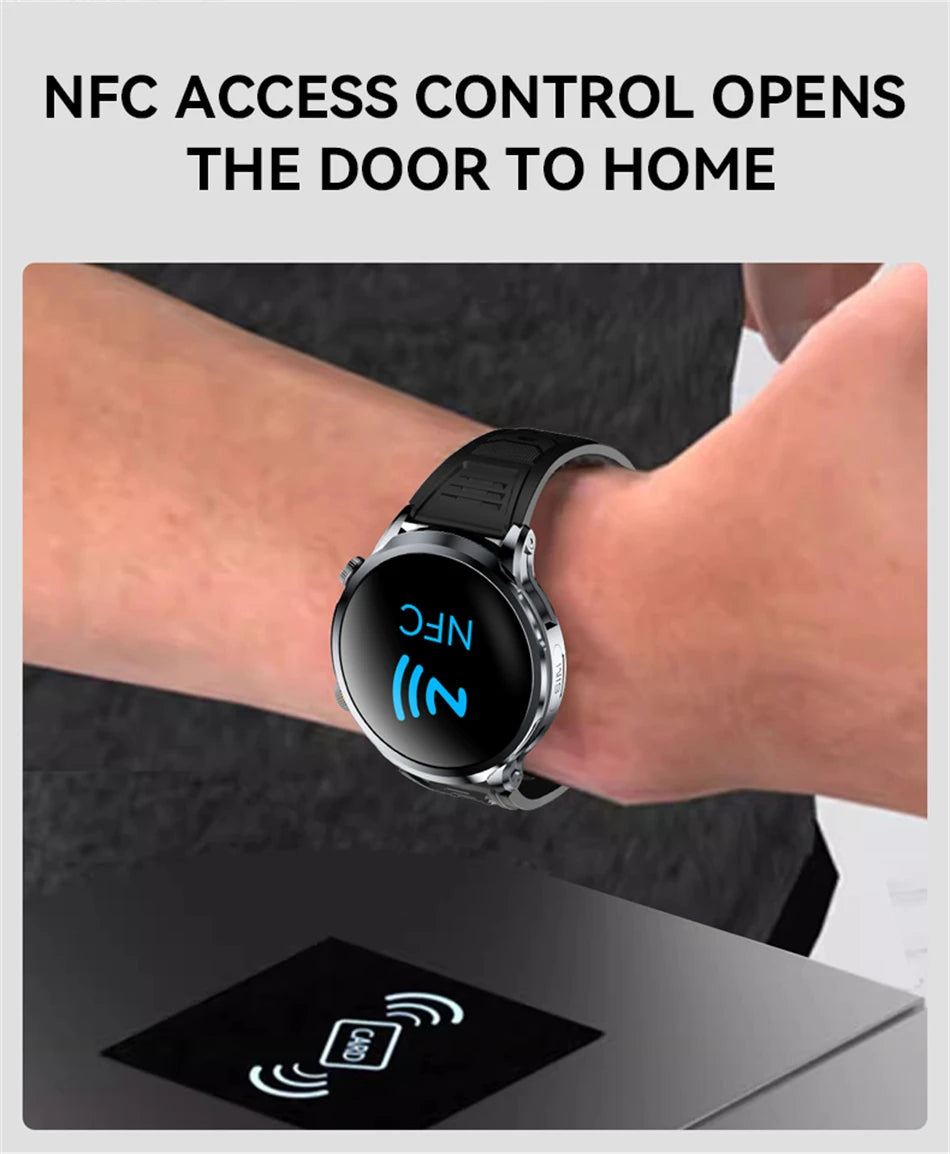 8GB+128GB RAM 5G/4G Smart Watch 1.95 inch AMOLED 1880mah Battery 500W Camera GPS WIFI Google APP Download Smartwatch Android 9.0