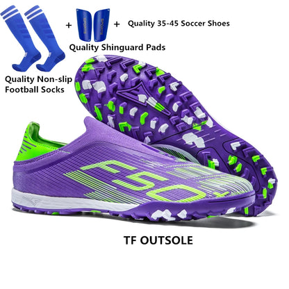 Pointure 35-45 Chaussures de football FG/TF pour hommes, futsal, professionnelles, unisexes, pour garçons, chaussures de football, baskets