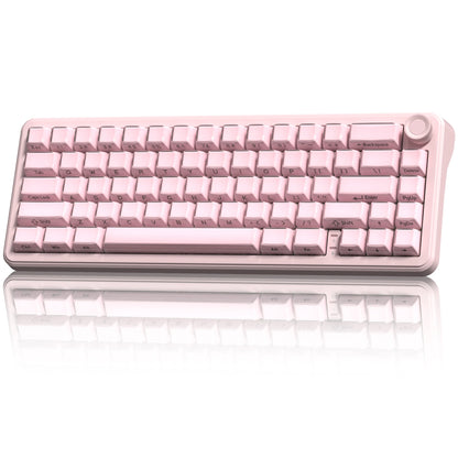 Womier L75 White Crystal Wireless Gaming Keyboard Tri-Modes Hot-Swappable Customized RGB Backlight Mechanical Keyboard Gasket