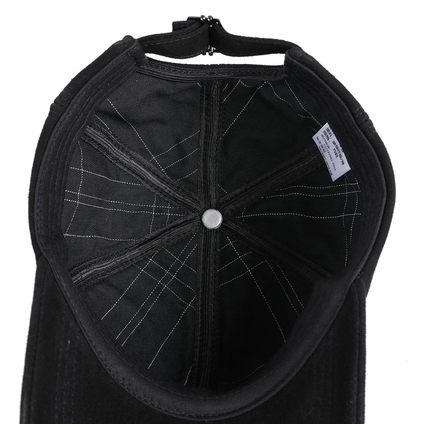 BOONJOVIA Unisex Genuine Suede Leather Baseball Caps for Mens Womens-Adjustable Buckle Back Real Leather Hats