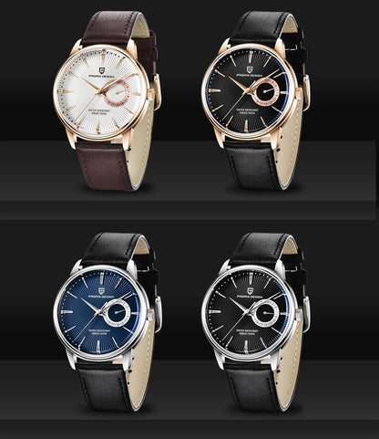 Relógio Casual de Quartzo para Homem PAGANI DESIGN, Luxo Leve, Versátil, Vidro Revestido, Impermeável, Mostrador em Aço Inoxidável e Indicação de Data