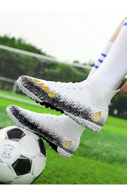 Chaussures de football professionnelles pour hommes, chaussures de soccer, crampons de football FG, chaussures de soccer ultralégères pour l'entraînement, baskets de soccer pour sports de plein air.