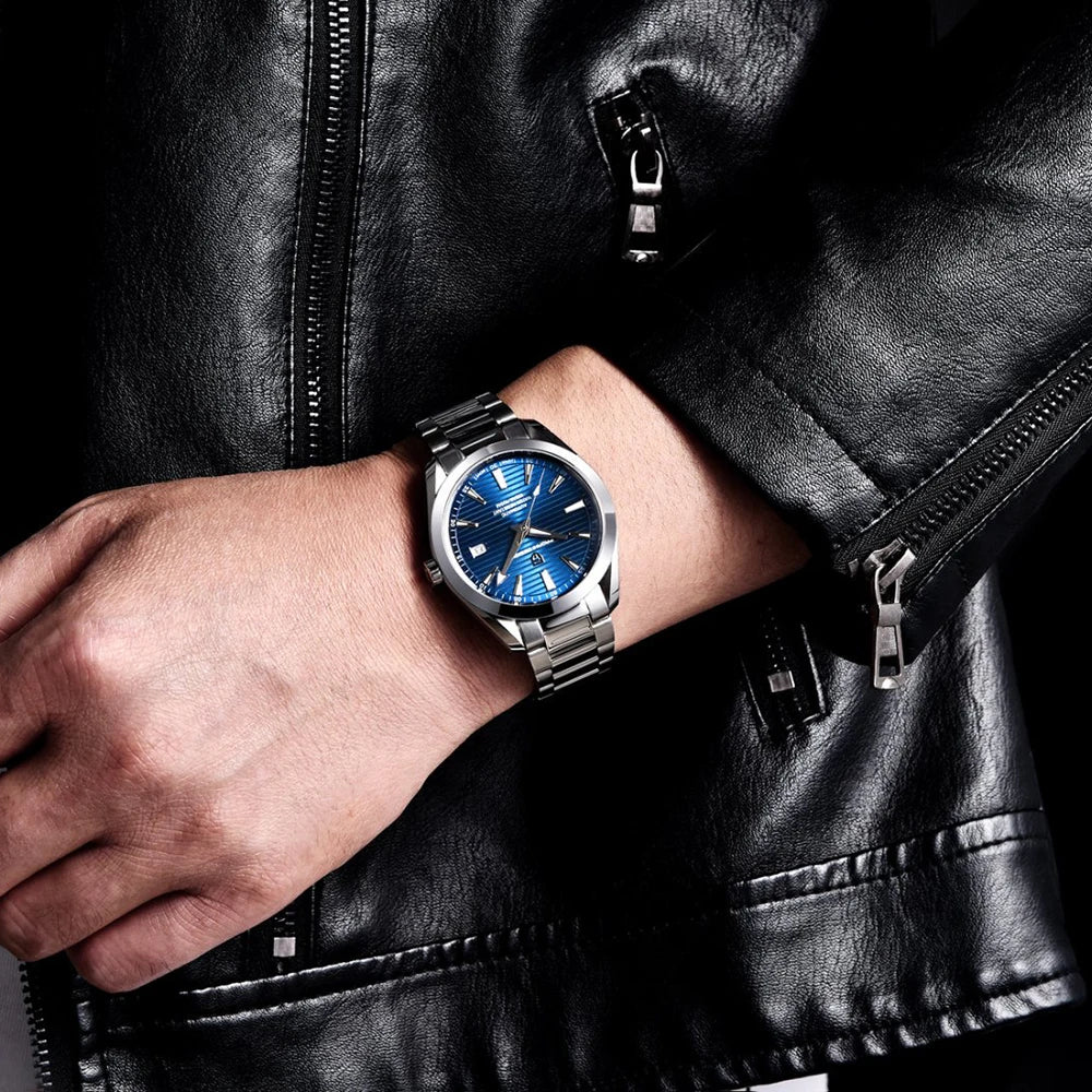 PAGANI DESIGN luxury men’s watch – Mechanical automatic model (calibre 8215), stainless steel, water-resistant, with date display and luminescent hands