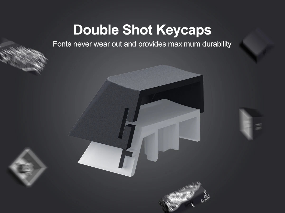 Side-engraved Translucent CHERRY Keycaps PBT Creative Personalized Customized for 60/64/84/98/108 Mechanical Keyboards MX Switch