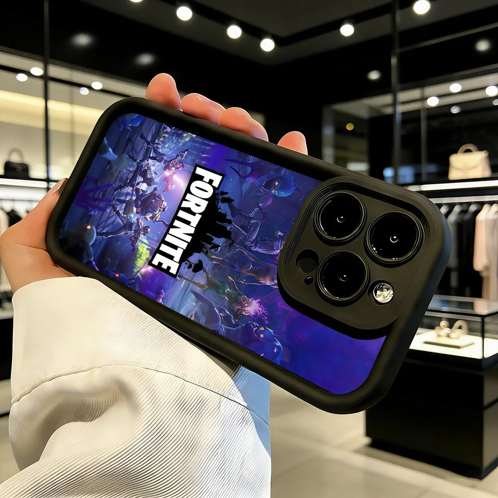 Capa de telemóvel Fortnite para Samsung Galaxy A17 A07 A06 A26 A16 A06 A35 A55 A25 A05s A15 A54 A34 A36 A24 4G 5G, capa traseira flexível