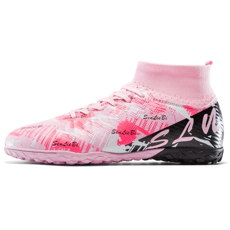 Chaussures de football montantes pour hommes, crampons professionnels pour terrain de football, baskets athlétiques pour adolescents, entraînement de football 2026