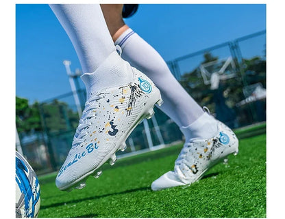 Chaussures de football anti-ald pour hommes, baskets de football respirantes, chaussures de football en plein air, basses, coordonnantes, TF, FG