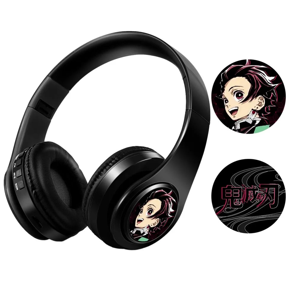 Fate Grand Order Jeanne d'Arc Anime Bluetooth Headphones Wireless Gaming Headset with Microphone, Stereo Sound, Silent Disco Earphones