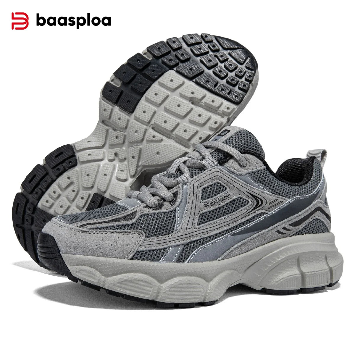 Baasploa Women’s Running Shoes Fashion Lightweight Mesh Non-Slip Jogging Sneakers Female Outdoor Breathable Colorful Casual Shoes