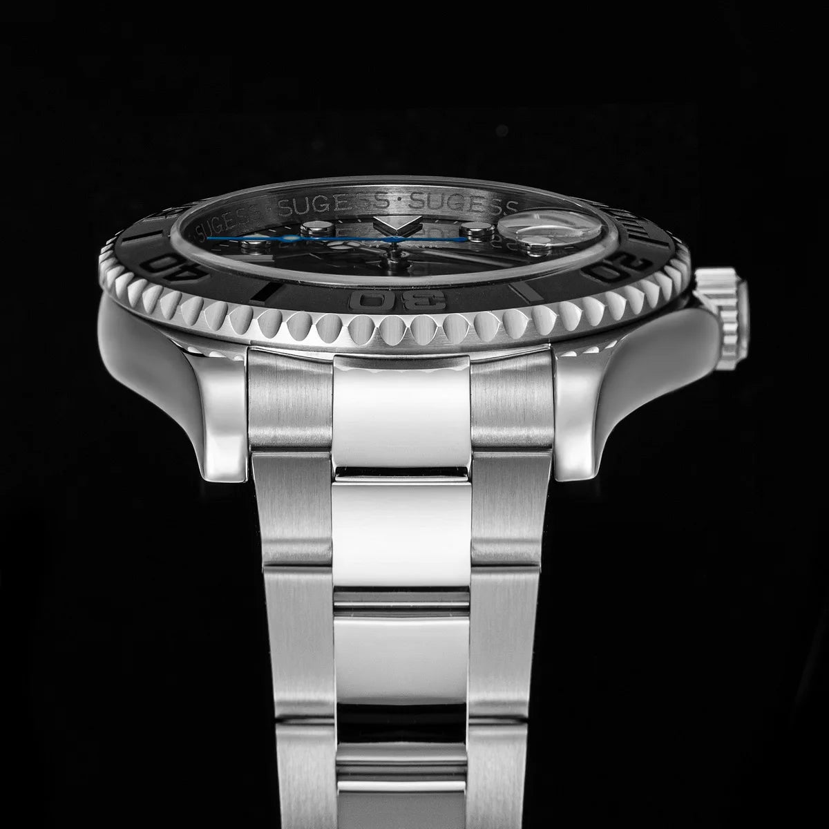 Sugess New Diving Men's Watch Automatic Mechanical Wristwatches 10Bar NH35A Movement Sapphire Luminous Ceramic Bezel S450-2 2025