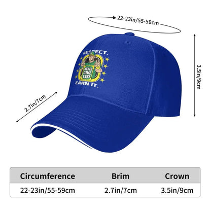 Yellow Wrestling Cena John White Custom Baseball Caps For Mens Unisex Male Beach Sunscreen Hat Snapback Cap