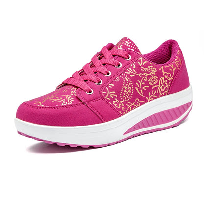 Læder-casualsneakers til kvinder, moderigtige og komfortable platform-vandresko, kilehæl-mokkasiner, åndbare loafers, Zapatos De Mujer