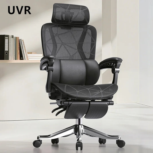 UVR Gaming Computer Chair Ergonomic Office Chair with Reclining Backrest, Adjustable Height, Comfortable Mesh Executive Swivel Chair for Home & Work