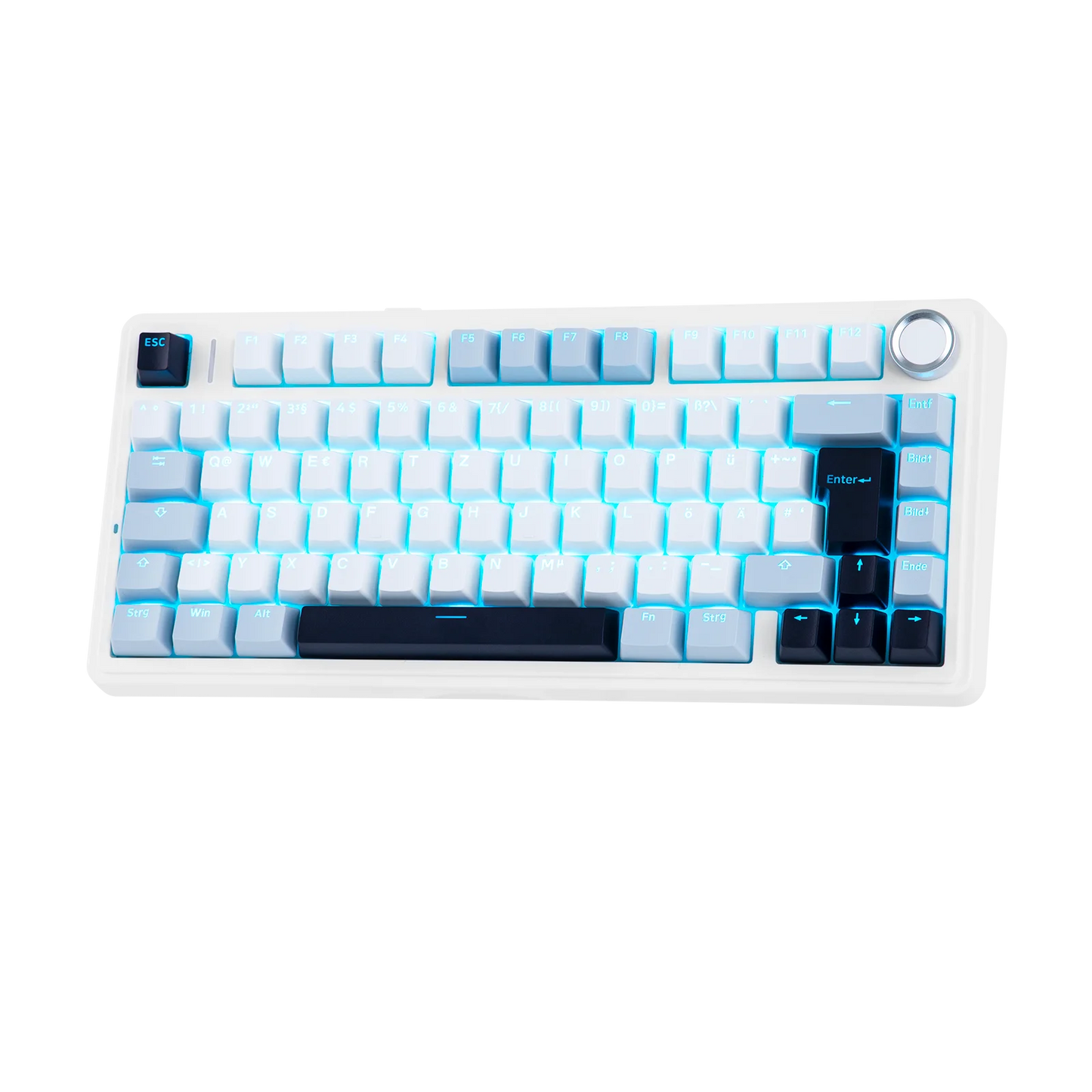 EPOMAKER x AULA F75 ISO-DE Tri-Mode Connectivity QWERTZ German Layout Wireless Mechanical Keyboard with 4000 mAh Battery