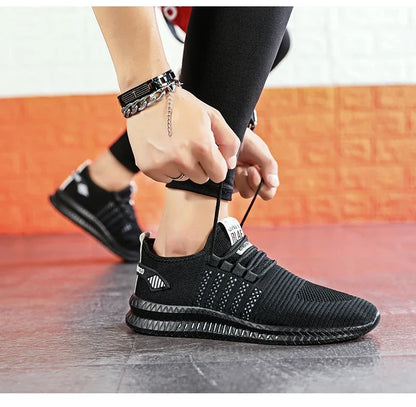 Fashion Sneakers Lightweight Men Casual Shoes Breathable Male Footwear Lace Up Walking Shoe Mens Casual Summer Shoes