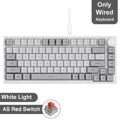 Ajazz AK820/AK820Pro Gaming Mechanical Keyboard Bluetooth 5.1/Wireless/Wired Custom Keyboard With Heat Exchange Sealed Button