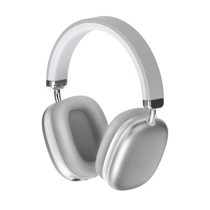 Casque audio supra-auriculaire sans fil Hi-Fi avec bandeau en tissu, tige métallique réglable, pour musique en extérieur, avec suppression du bruit