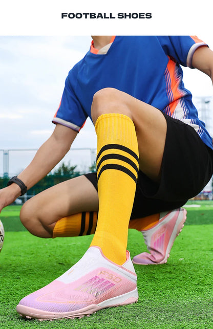 New Men Soccer Shoes Cleats Ultralight Outdoor Professional Football Boots Unisex Hot Sale Women Match FG Sneakers High-quality