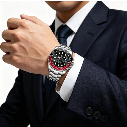 2026 New QINGXIYA Luxury Men Quartz Watches Stainless Steel Waterproof Luminous Date Watch Top Brand Men Wristwatch reloj hombre