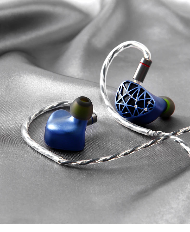 Sound Rhyme SR10 In-Ear HiFi Earphones 2DD+4BA+4PB High Quality Hifi Coil Iron 0.78mm 2Pin 2.5+3.5+4.4mm Plug Music Earphone