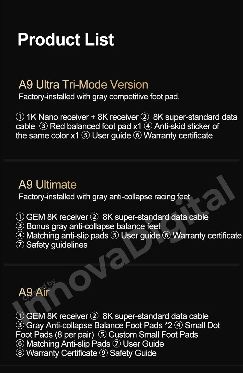 ATK Dragonfly A9 Ultimate bezdrátová herní myš A9 Air PAW3950 ultralehká ergonomická e-sportovní myš pro hráče FPS CSGO A9 Ultra