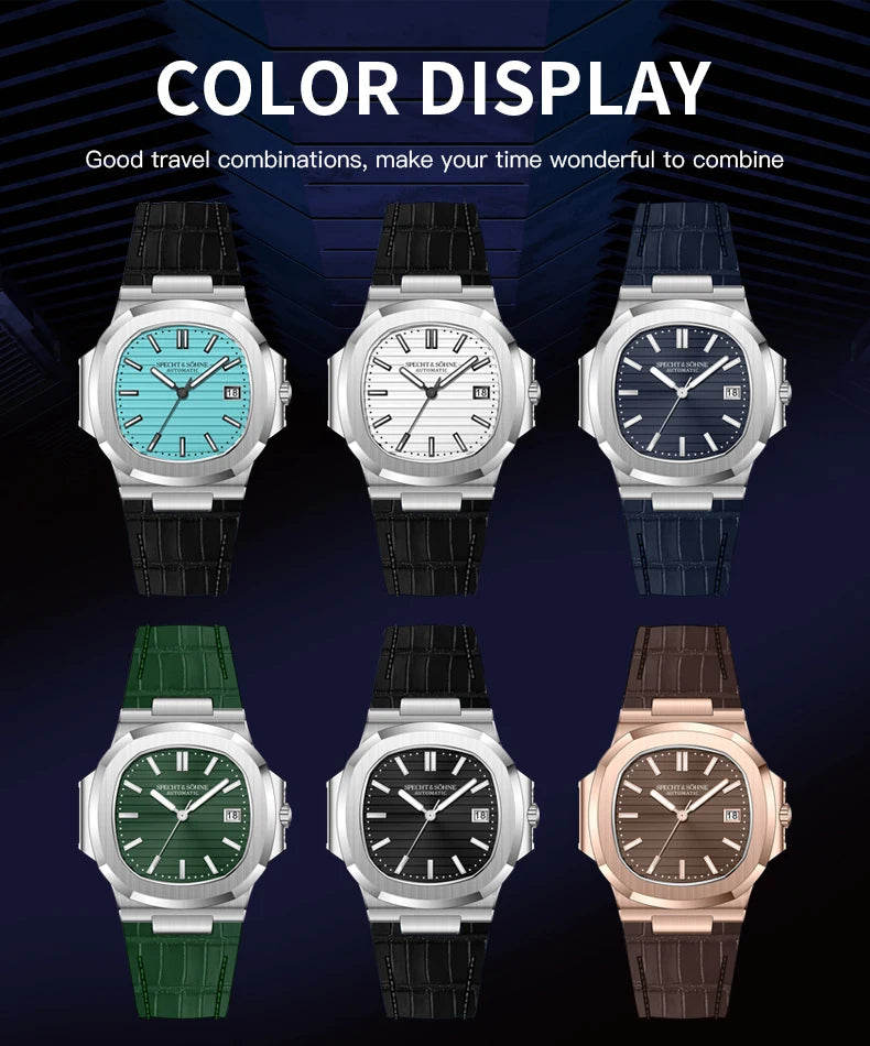 Specht & Söhne New Arrivals Fashion Automatic Mechanical Watches For Men Luminous Dial 42MM Steel Waterproof Classic 5711 Watch