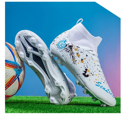 Chaussures de football anti-ald pour hommes, baskets de football respirantes, chaussures de football en plein air, basses, coordonnantes, TF, FG