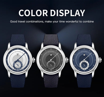 2026 Newly designed Specht & Söhne Men Automatic Watch 39mm Jumping Hour Mechanical Wristwatch Sapphire Crystal Reloj Hombre