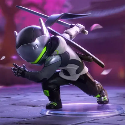 POP MART Seria Overwatch „Play of The Game” – Cutie surpriză originală cu conținut aleatoriu – Figurine drăguțe de anime, ornamente și figurine de acțiune