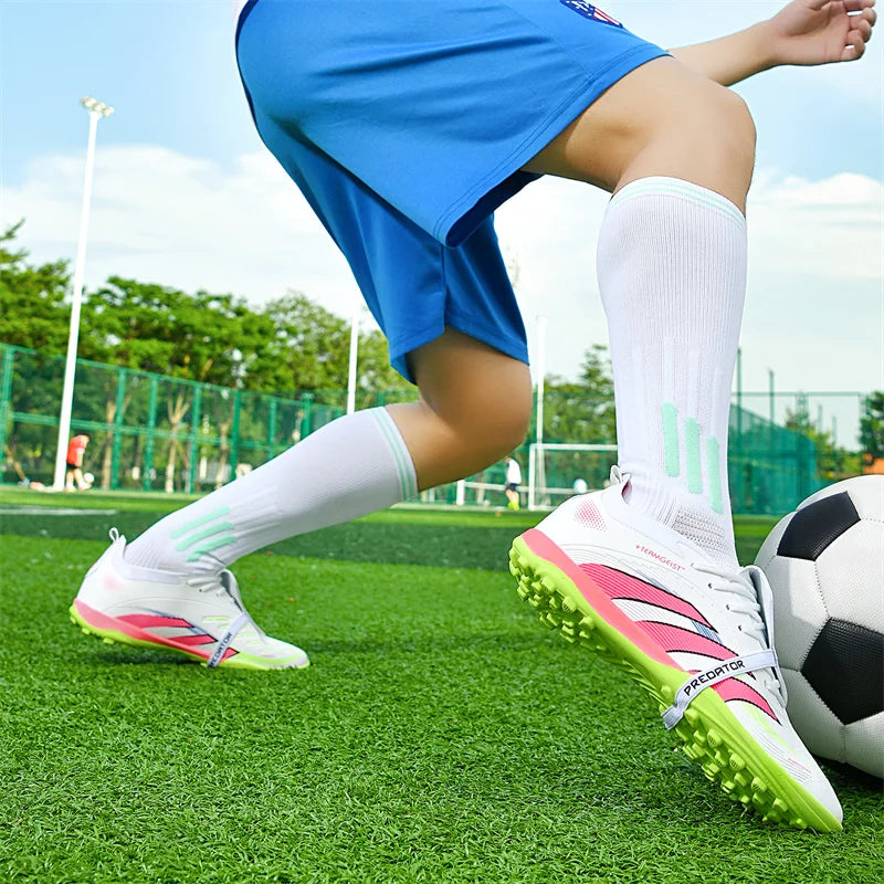 2025 New Autumn Package Youth Football Shoes Stable Racing Training Sports Shoes Fashionable and Comfortable Rebound Nail Shoes