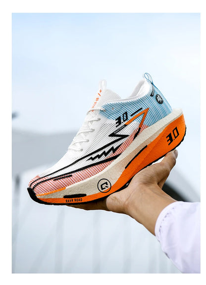 Running Shoes Speciality Men Marathon Sports Carbon Board Breathable Ultralight Women Comfy Athletic Cushion Stability Sneakers