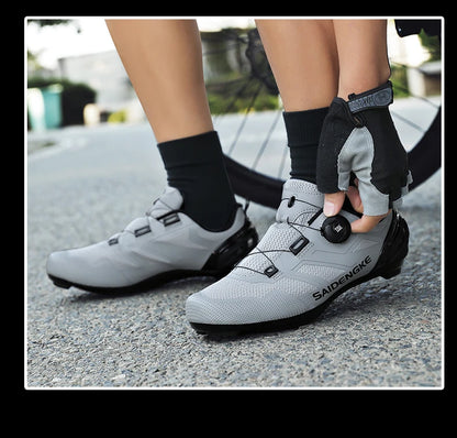 Nouvelles chaussures de cyclisme unisexes, professionnelles, légères, luxueuses, originales, pour route, VTT, course, vélo de mode, vélo de ville, sports de rue
