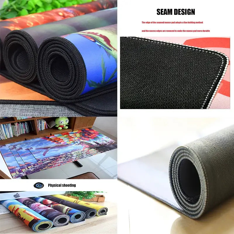 Mousepad Laptop Anime Mouse Pad Office Accessories PC Keyboard Pad Rubber Cup Mat Soft Mouse Mat Large Overwatch Sombra Desk Mat