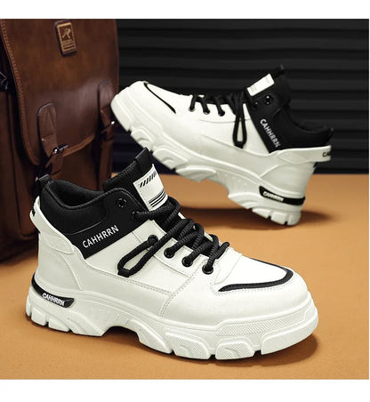 Bottes montantes Unky jaunes et noires 2026 pour hommes – Imperméables et résistantes à l'usure, idéales pour les adolescents du Golfe