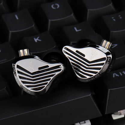 KZ GK Kunten HiFi IEM Earphones 1DD Dynamic Driver In-Ear Earbuds with 2-Pin Detachable Cable, Metal Audiophile Gaming Headset