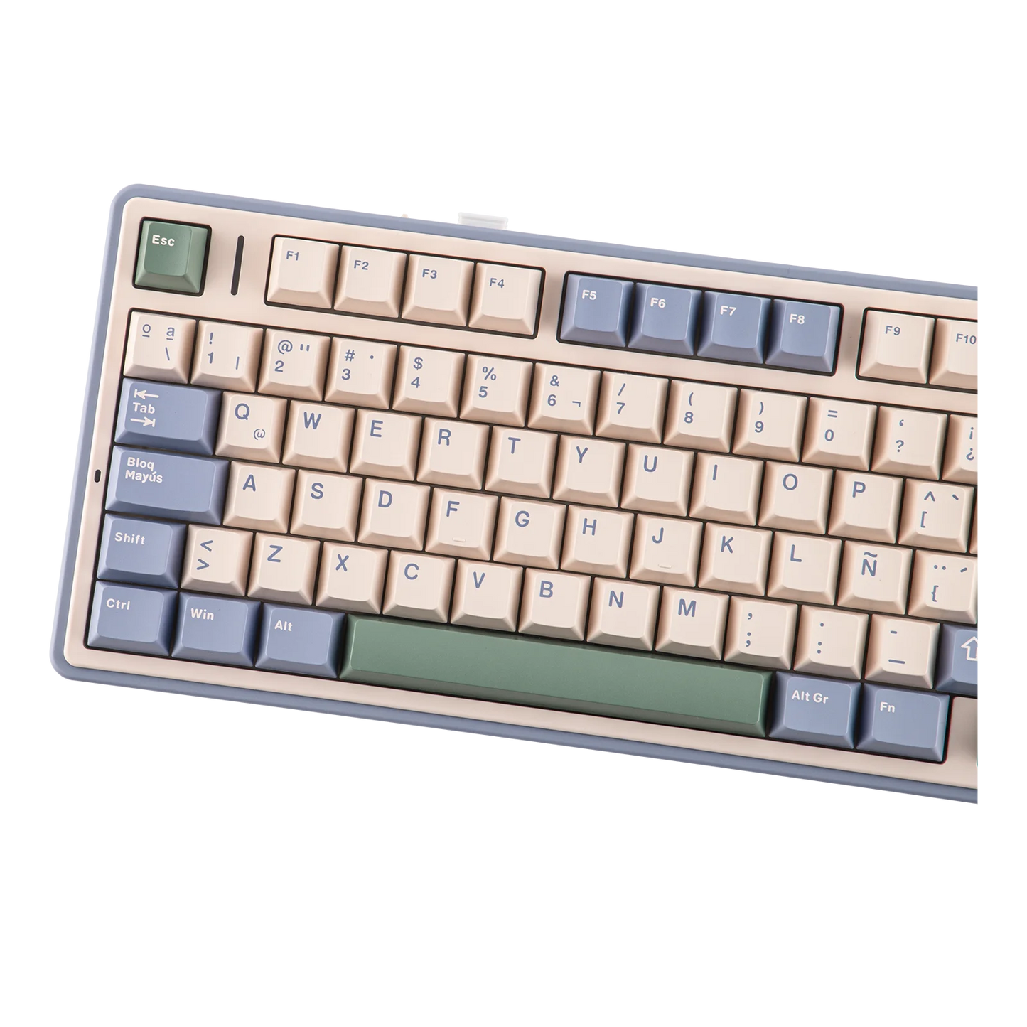 EPOMAKER AULA F75 ISO-ES 75% QWERTY español, teclado mecánico gaming inalámbrico con cable/Bluetooth/2.4GHz, hot-swap, montaje gasket y retroiluminación RGB