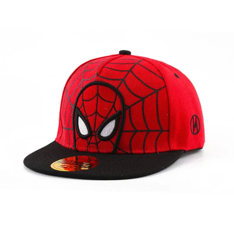 2026 HotAnime Cartoon Spiderman Hats for Kids Toddler  Baseball Cap Spring Snapback Hip Hop Adjustable Caps