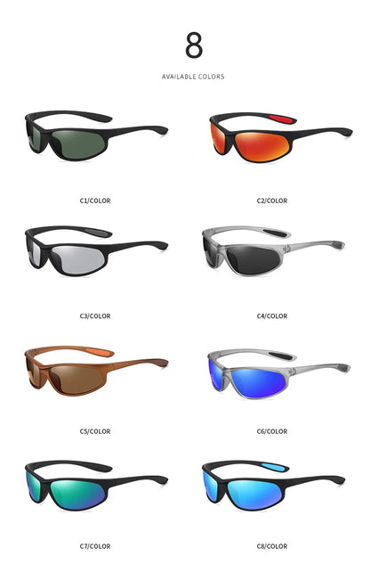 VCKA Men Polarized Myopia Sports Sunglasses Prescription Outdoor Small Frames Women Glasses Optics Custom Eyewear -0.5 To -6.0