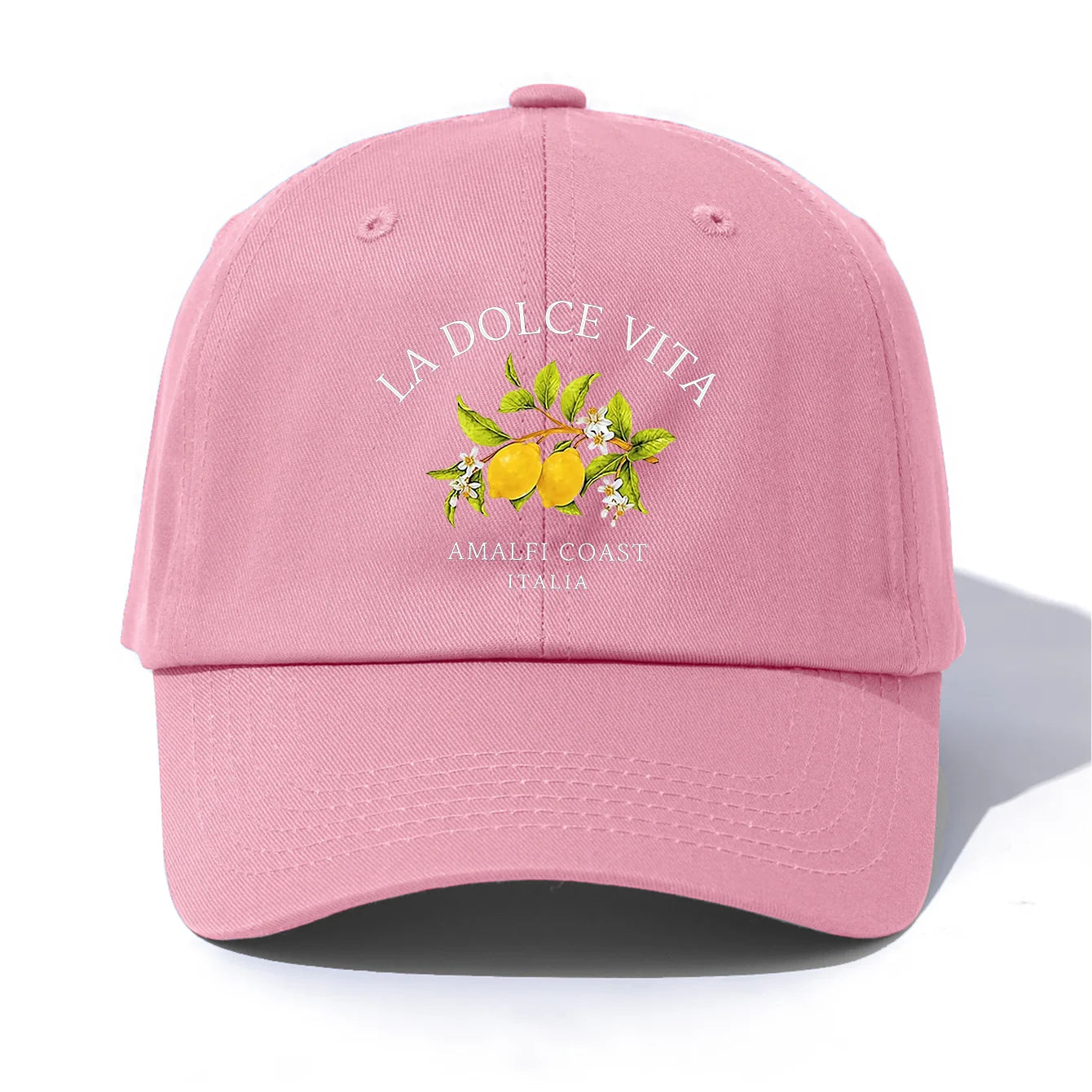 1pc LA DOLCE VITA Print  Baseball Cap for Adults,  Minimalist Retro Style Casual Soft Adjustable Dad Hat, Perfect As Gift